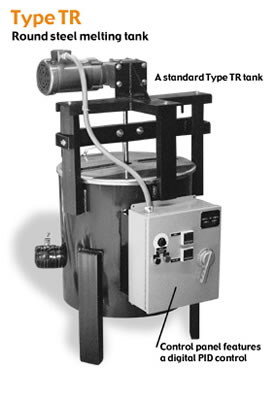 Large Round Melting Tanks
